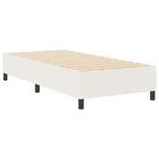 Vidaxl Platforma postelja krema 80 x 200 cm Žametna tkanina