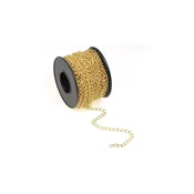 Lanac okrugli manji 5*4 mm zlato
