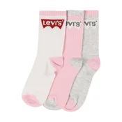LEVIS ® Nogavice pegasto siva/roza/karminsko rdeča/bela