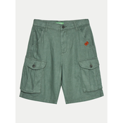 United Colors Of Benetton Kratke hlače iz tkanine 424RC902X Zelena Regular Fit