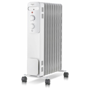 Voltomat električni oljni radiator HEATING (2000W, število reber: 9), bel