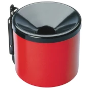 Meva VANJSKA ZIDNA PEPELJARA, SAMOGASIVA METALNA, CRVENA, PROMJER 15 CM