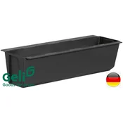 ANGELI Cvetlični lonček + nosilci za montažo na paleto ali ograjo Easy 37x10x10cm antracit