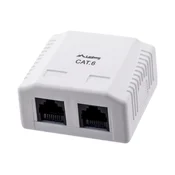 slomart Lanberg OU6-0002-W vtičnica RJ-45 Bela
