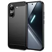 TPU gel maska  Brushed Carbon za Xiaomi Poco X8 Pro - crna