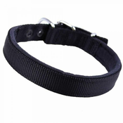 Ovratnica za pse - komfort tekstilna, črna barva 60cm