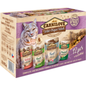 Carnilove Wild-Origin Fillets Mixpack - 4 vrste - 12x85g