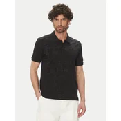 La Martina Polo majica Allen MAP010 JS402 Črna Regular Fit