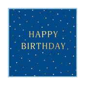PARTISAN VOŠČILNICA HAPPY BIRTHDAY BLUE