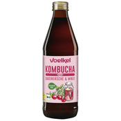 Organska kombucha, višnja i menta, 330 ml, Voelkel