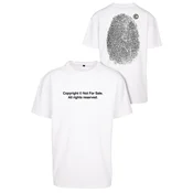 Oversize fingerprint t-shirt white