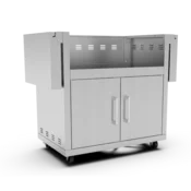 Brabura Voziček za žar Inox 40