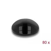 Delock samoljepljive gumene podloške, 6 x 2 mm, 80 kom, crne