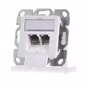 Uzidna uticnica AMJ sa 2 RJ-45 cat 6 Fully shilded STP 00020A0393
