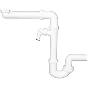 Sifon za prihranek prostora HL126SR DN40 x 6/4,krogl.zglob,priklj.za pr.aparate