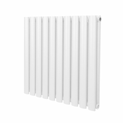 MONSTER Ovalni stebričasti radiator – 600 mm x 600 mm – bel, (21569889)