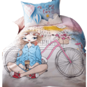 Issimo Bombažna posteljnina COZY GIRL 140x200/70x90