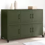 Vidaxl vidaXL Omarica olivno zelena 100,5x39x72 cm jeklo