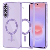 Ovitek Techsuit Luxury Crystal MagSafe za Samsung Galaxy A37 - svetlo vijoličen