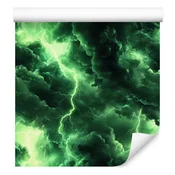 Akvarelna tapeta Galaxy v steklenico zelenih in zelenih barvah 50x1000 cm