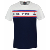 Majica za djecake Le Coq Sportif TRI Tee Short Sleeve N°2 SS23 - bleu nuit/new optical white
