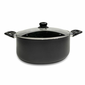 LONEC S STEKLENIM POKROVOM NERO KITCHISIMO 28X11CM 6L