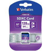 VERBATIM spominska kartica SDXC 128GB (44025)