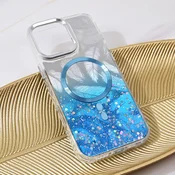 Maska Magsafe Glitter za iPhone 16 Pro Max 6.9 plava