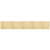 Vidaxl Preproga pravokotna svetlo naravna 80x500 cm bambus