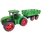 Traktor s vztrajnikom in prikolico