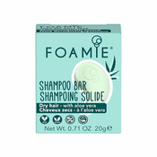 Foamie Take Me Aloe Way Travel Size Shampoo Bar Šampon za suhu i lomljivu kosu 20 g