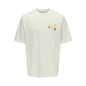 Only & Sons Majica Rylan svetlo zelena/rdeča/bela