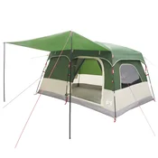 vidaXL vidaXL Družinski šotor s streho Zelena 380 x 260 x 190 cm Poliester, (5000309494)