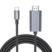 Tech-Protect kabel USB-C v 4K HDMI 60 Hz Ultraboost Computer - 2m - črn