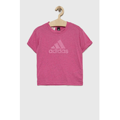 adidas G FI BL T, djecja majica, roza IC0109