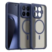 GS Dimljeni ovitek za Xiaomi 17T Pro, mat ovitek, za MagSafe, moder okvir