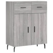 Vidaxl Komoda siva sonoma 69,5x34x90 cm inženirski les