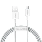 BASEUS Podatkovni kabel CAMYS-02 Micro USB 1m 2A QC bijeli