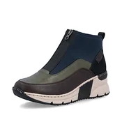 Rieker Gležnarji mornarska / temno rjava / kaki