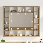 vidaXL Ogledalni luči 2 pcs Bela 4.5 x 4.5 x 4.8 cm Plastika