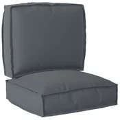 vidaXL set blazin na paletah 2 kosa Antracit Oxford tkanina