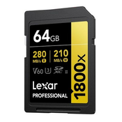 Lexar SDXC 64GB UHS-II V60 (R:280/W:210MB/s)