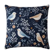 Jastucnica od mikrovlakana DENIM BIRDS 45x45 cm, plava