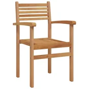 Vidaxl Stol 8 szt. Rjava 56 x 55 x 90.5 cm Trden tikov les