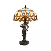 Brilagi - Tiffany vitražna stona lampa MIRABELLA 1xE27/60W/230V