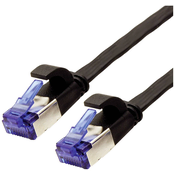 VALUE Value 21.99.0830 RJ45 omrežni kabel\, Patch kabel CAT 6a F/UTP 0.50 m črna 1 kos, (20420644)