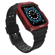 Hurtel Protect Strap Band za Apple Watch 38/40/41mm, črna, rdeča