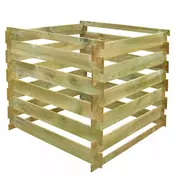VIDAXL kvadratni leseni kompostnik (0.54m3)