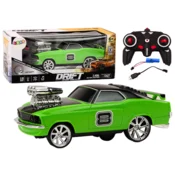 Auto na daljinsko upravljanje 1:18 drift 360 svjetla zvuči zeleno
