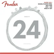 Fender Super 250s 24-100 Žice za 6 žicanu bas gitaru (Kao novo)